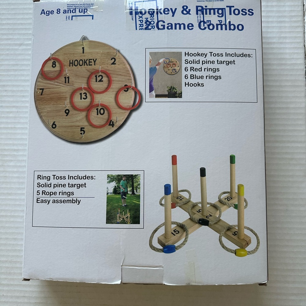 2 Games Hookey and ring toss